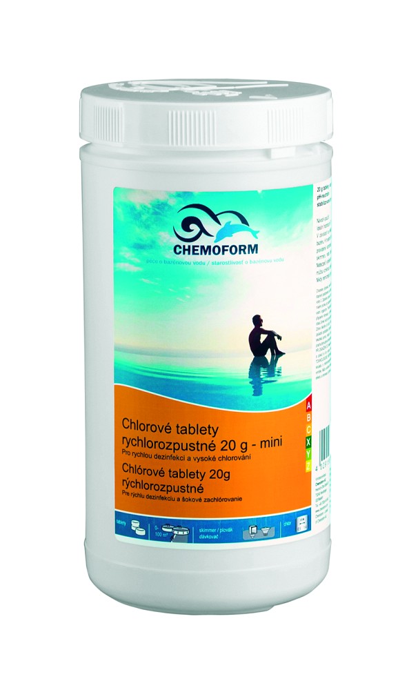 Chlorové tablety rychlorozpustné mini 3 kg blank