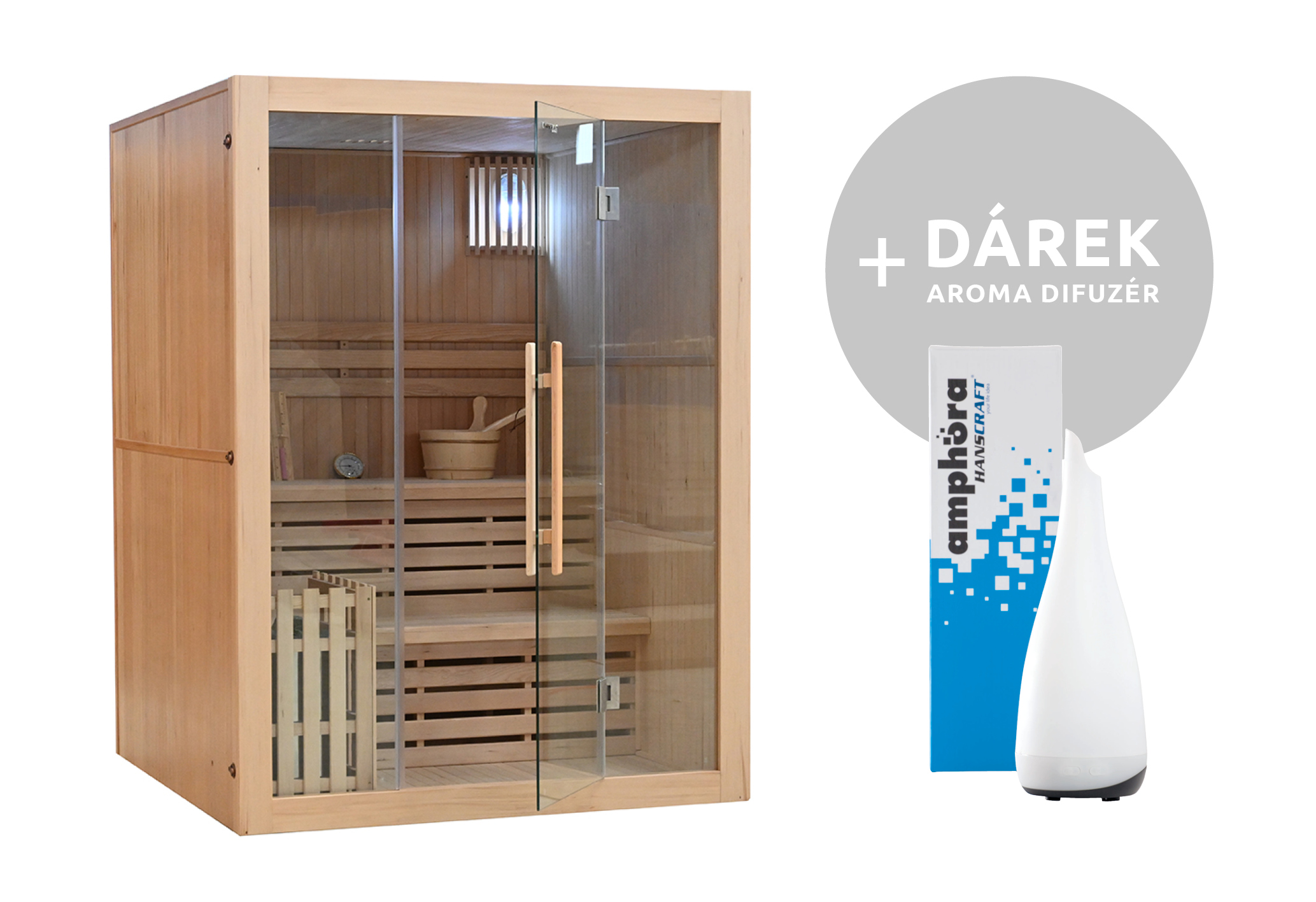 Finská sauna PERINNE 4 blank