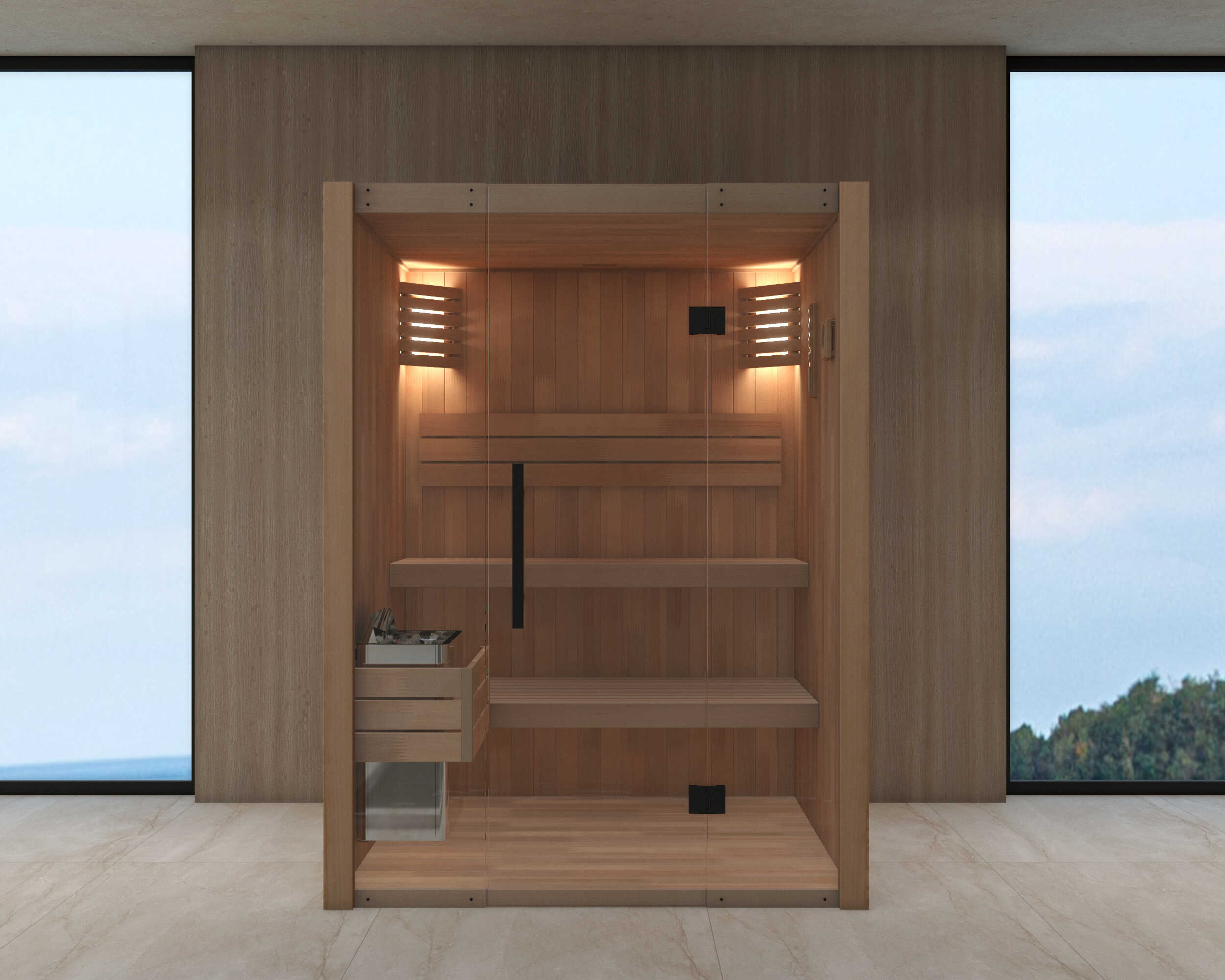 Indoor Finská sauna HANSCRAFT SAUNA LITE 2 blank