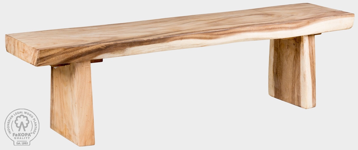 TRUNK - lavice ze suaru 160 cm blank